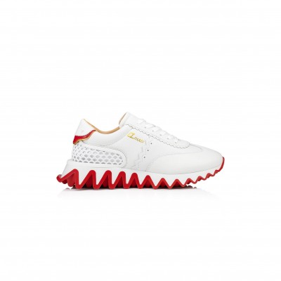 CHRISTIAN LOUBOUTIN LOUBISHARK CALFSKIN SNEAKERS WHITE 3200517WH43